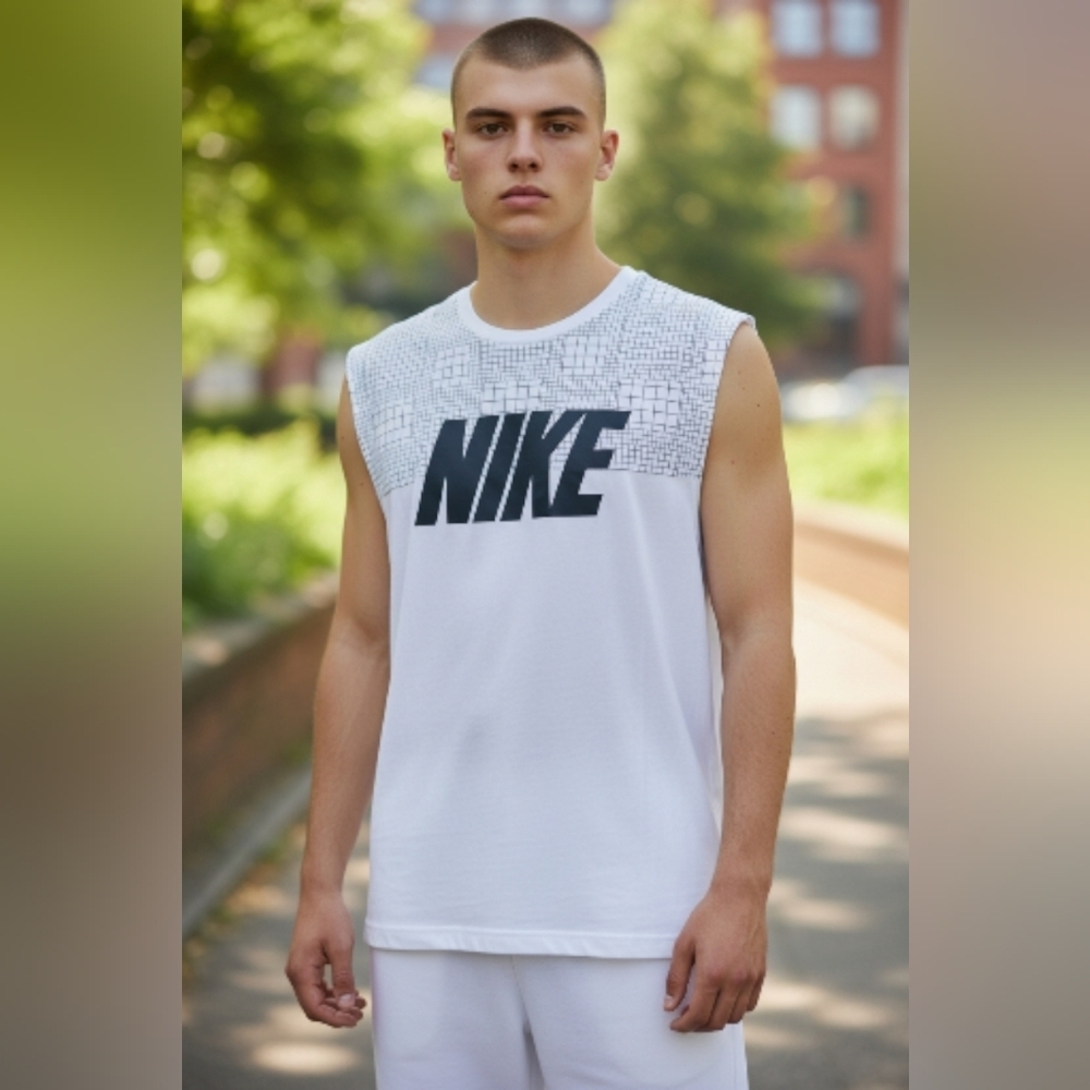 Nike Men's Size XL Sleeveless Shirt Big Logo City Fashion